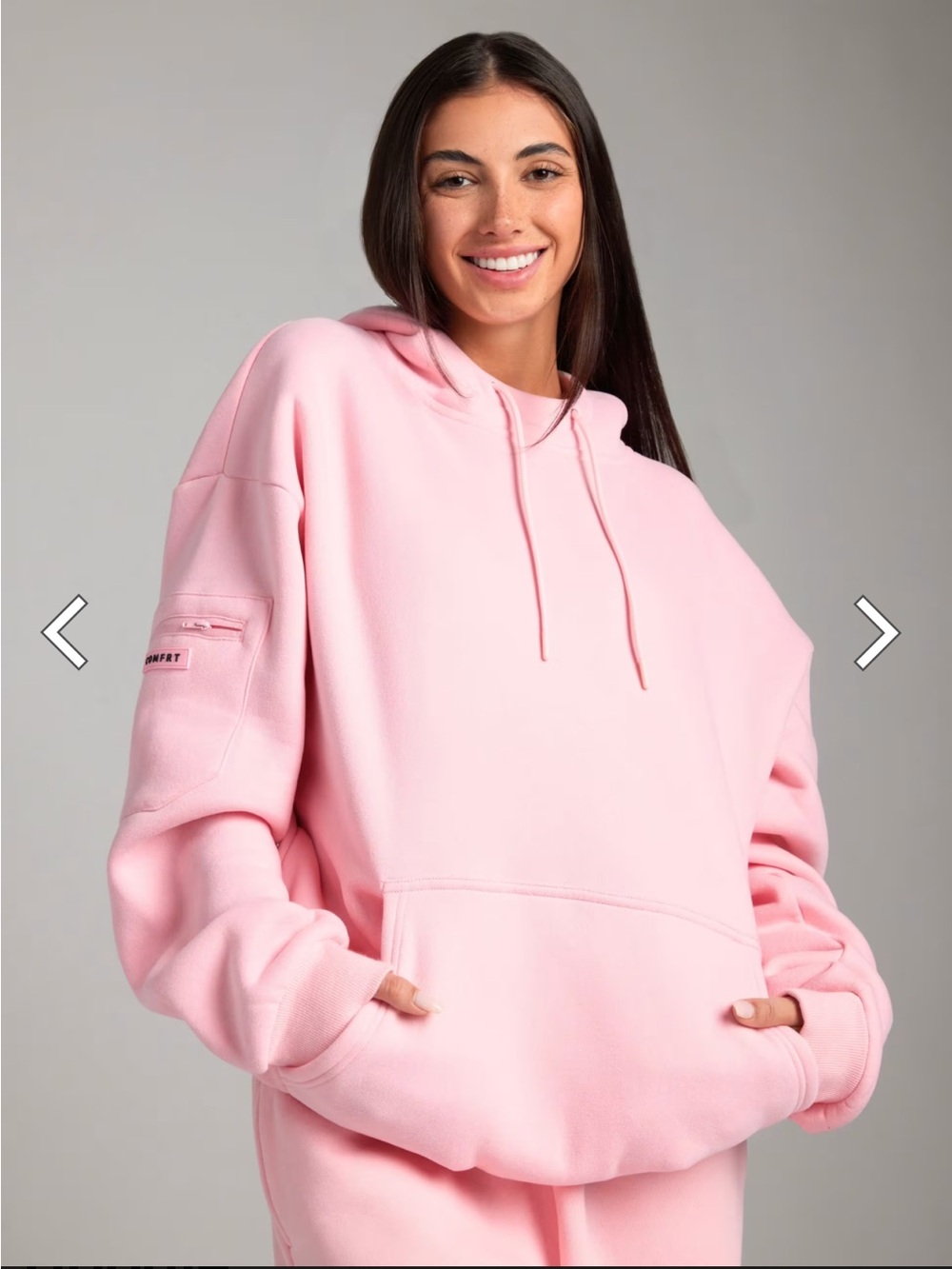 Comfrt Pink Oversized Travel Hoodie - Picture 4 of 10